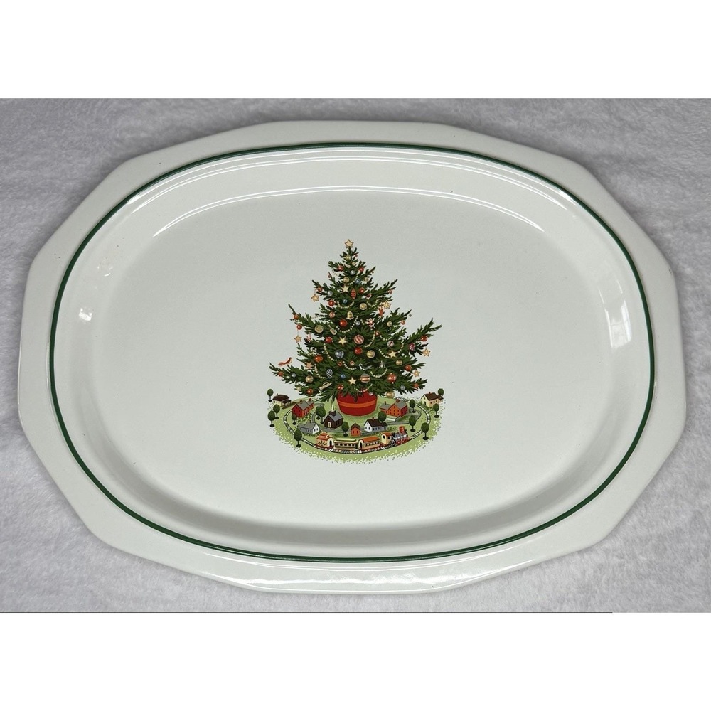 Pfaltzgraff Christmas Heritage Serving Platter 16x12" Mint Condition USA Made